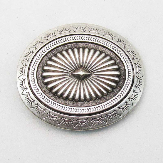 Buckle "Ornament Oval" Altnickel