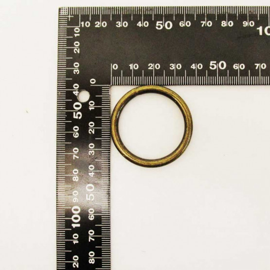 O - Ring, verschweisst, Altmessing, 30 mm